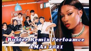 BTS & Megan Thee Stallion perform ‘Butter’ Remix At the 2021 AMAs|2021년 AMAs에서의 방탄소년단 #bts #AMAs