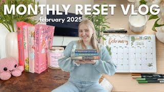 MONTHLY RESET ROUTINE  prepping for february, cleaning, goals, books, notion, bullet journal