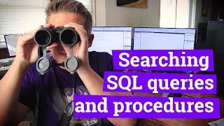 How to Search SQL Query Text in Stored Procedures and Ad-Hoc Queries