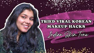 Tried Viral Korean Makeup Hacks | Vidushi Aggarwal Vlogs | Vlog 126