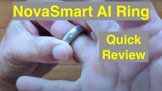 NovaSmart Ring mit Nova Smart AI+GPT-4o personalisierter Gesundheitsberatung - Kein Abonnement: K...