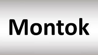 How to Pronounce Montok