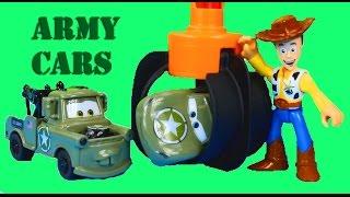 Army Car McQueen & Mater Save Woody Tri-County Landfill Just4fun290 creative play