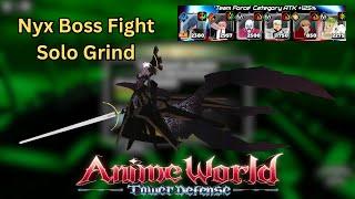 How To Beat New Ultra Nyx Boss Without Vending Machine I Anime World Tower Defense