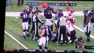 Referee gets trampled in Ravens-Bengals game