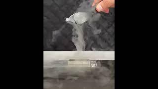 levitation This became possible due to the fact that magnet was lowered into liquid nitrogen #shorts