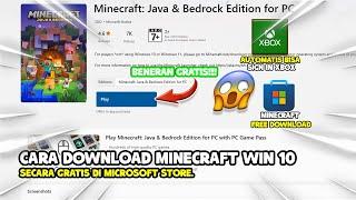 TUTORIAL CARA DOWNLOAD MINECRAFT WIN 10 FULL VERSION TERBARU 2024 SECARA GRATIS!