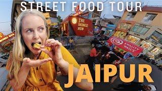 The BEST Food in India! | Indian Street Food - Walking Tour in RAJA PARK, Jaipur 