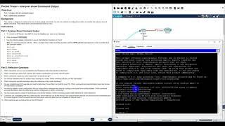 17 5 9 Packet Tracer Interpret show : Command Output || REHAN LAVEGAS XITKJ AXIOO