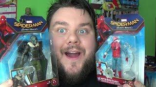 Spider-Man Homecoming Web City: The Vulture, Homemade Suit & Techsuit Spiderman Action Figure Review