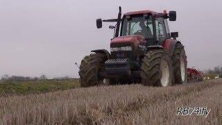 Minimum Tillage in Rice Field 2016 - New Holland M115 Turbo + Vogel & Noot TerraMix 300