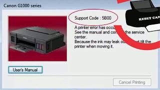 Como Resetar Canon G1000 em 4 Passos