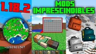 Top 10 MODS muy UTILES que NECESITAS para MINECRAFT 1.18.2Pack de Mods Imprescindibles,Esenciales