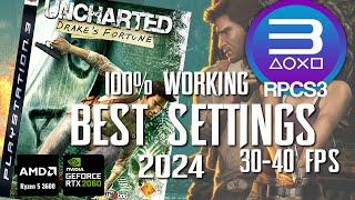 UNCHARTED 1: DRAKE'S FORTUNE RPCS3 BEST SETTINGS 2024 | RYZEN 5 3600 + RTX 2060 | SMOOTH GAMEPLAY