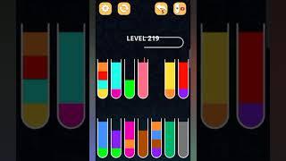 Color sort puzzle Level 219