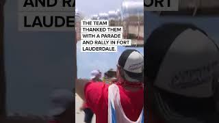 Florida Panthers' Stanley Cup Championship parade in Fort Lauderdale