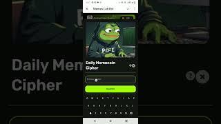 Memes Lab Cipher Code 16 September | Memeslab Coin Daily Cipher Code | Memeslab Cipher Code Solution