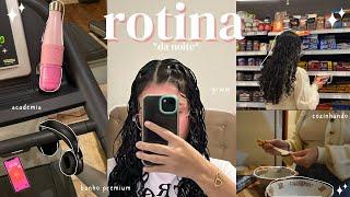 ROTINA da noite  | banho, academia, cozinhando, grwm, vlog, skin care 🫧‍