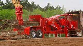 Amazing Powerful Wood Chipper Machines Working, Incredible Crazy Tree Shredder Machines Technology