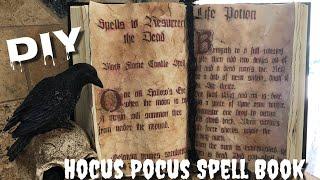 Hocus Pocus Spell Book | Dollar Tree DIY