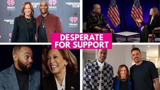 DESPERATE for Support, Kamala RUNS to Black Men in Media After Years of RAILROADING Black Men!