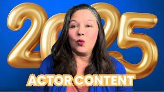 How to quickly create original content as an actor - to be 2025 Ready