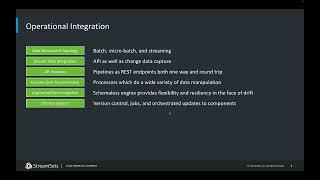 Operational Data Integration with StreamSets