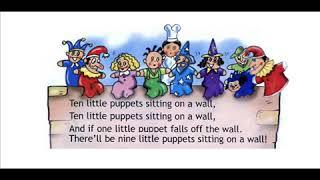 English for children  Spotlight 2  Page 91 ex 5  Ten Little Puppets Song