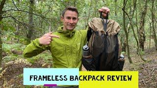 3F UL Gear Qi Dian Pro 880g FRAMELESS BACKPACK REVIEW