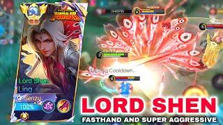 LING LORD SHEN FASTHAND - BEST ROTATION IN SOLO RANK FOR GET WINSTREAK - Mobile Legends