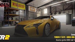 【CSR2】LC 500(ÉLITE MAXED), Shift & tune for 9.48x (2 tune)