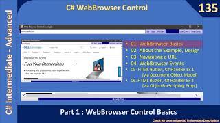 C# WebBrowser | Part 1 | About Webbrowser Control | C# Advanced #135