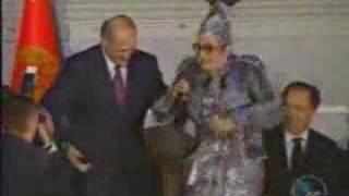 Lukashenko dancing with Verka Serduchka