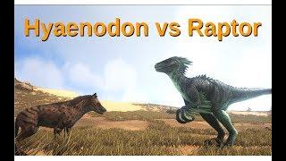 Hyaenodon vs Raptor and Troodon || ARK: Survival Evolved || Cantex