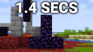 Minecraft Obsidian C*ck Speedrun in 1.4 SECONDS