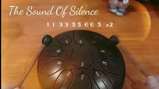 The Sound Of Silence Tongue Drum Cover 11 Note Tutorial Sheet Music Beginner