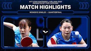 Miyu Nagasaki vs He Zhuojia | WS QF | #WTTLjubljana 2025