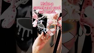 Make a sweet and cool cat mask. #diycosplay #handmade #cute #halloween #mask #art #diy #anime