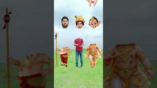 Jay Ganesha Deva _ Lord krishna wrong head challenge _ vfx Bhakti video _ #ashortaday #short #vfx