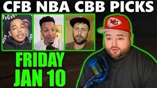 Friday Picks with Kyle Kirms | CFB NBA CBB January 10th