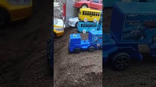 The litle tayo and truck, toy car #toys #car #shortvideo