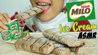 Milo Ice Cream || ASMR Eating Sounds || No Talking || 먹방 || ASMR Indonesia