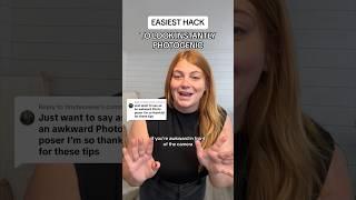 Want to be PHOTOGENIC?  Try this hack! #howtopose #pose #photogenic