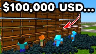 Duping $100,000 USD on Minecrafts WORST Pay-to-Win Server…