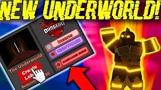 *NEW* UNDERWORLD DUNGEON, NEW LOOT, NEW ARMOR, 3 NEW BOSSES! HARD (ROBLOX DUNGEON QUEST)