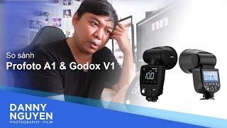 [Review] Đèn Godox V1 và so sánh Profoto A1 part 1