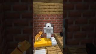 Я полярный медведь но мер деревни #minecraft #шорц #шортс #memes