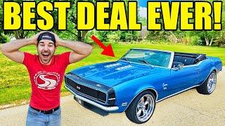 I Bought A FIRE SALE 68 CAMARO RS/SS & Fixed It For $300! Previously Sold At Mecum For $45,000!