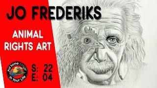 Animal Rights Artist Jo Frederiks  | Colour In Your Life