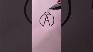Very easy to draw a ladybug 